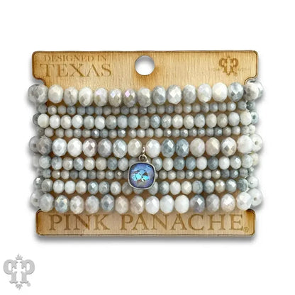 Ombre faceted bead bracelet with Austrian crystal - Southern Sassy Boutique