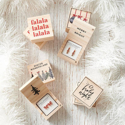 Treasure Box Earrings - Joy to the World - Southern Sassy Boutique