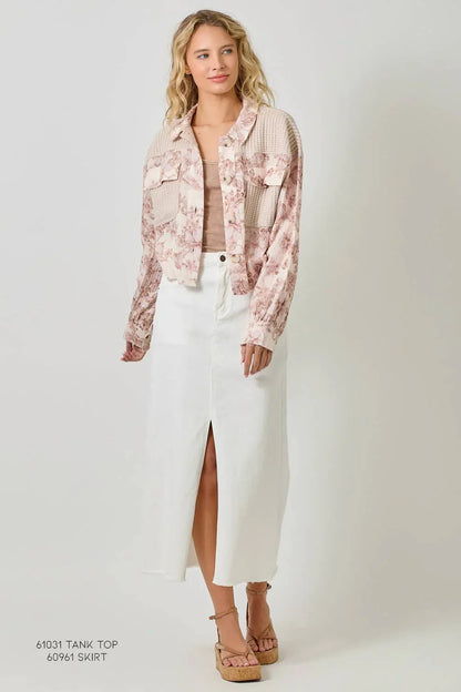 Mixed Media Jacket - Southern Sassy Boutique