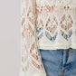 Crochet Knit Sweater Top