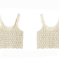 Vintage Embroidery Hollow Out Crochet Knit Vest