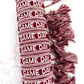 Burgundy Maroon Game Day Embroidered Bracelet