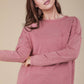 Mineral Washed Casual Knit Top
