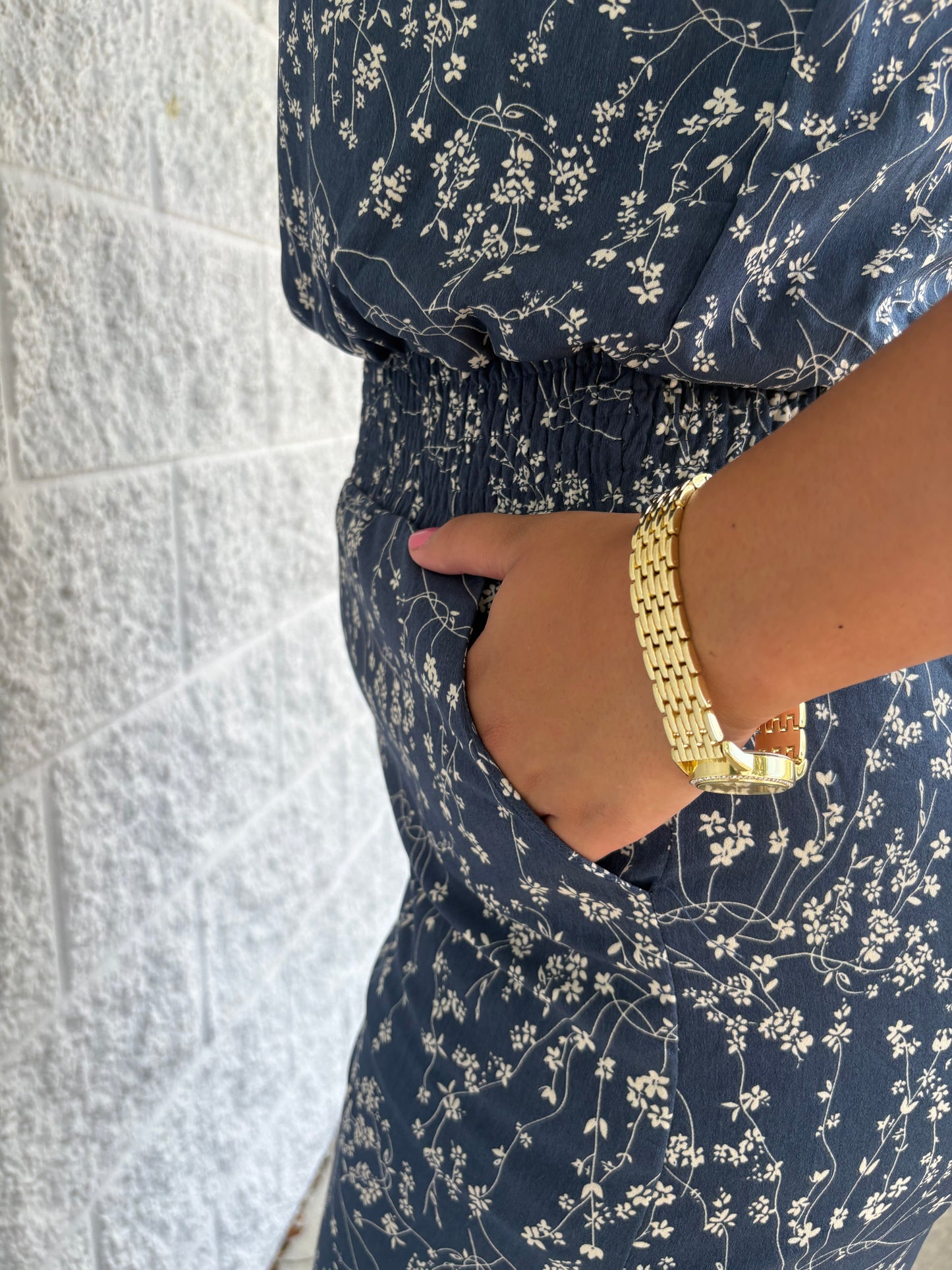 Floral Print Wide Leg Jumpsuit