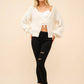 Bubble Textured Tie Front Cardigan