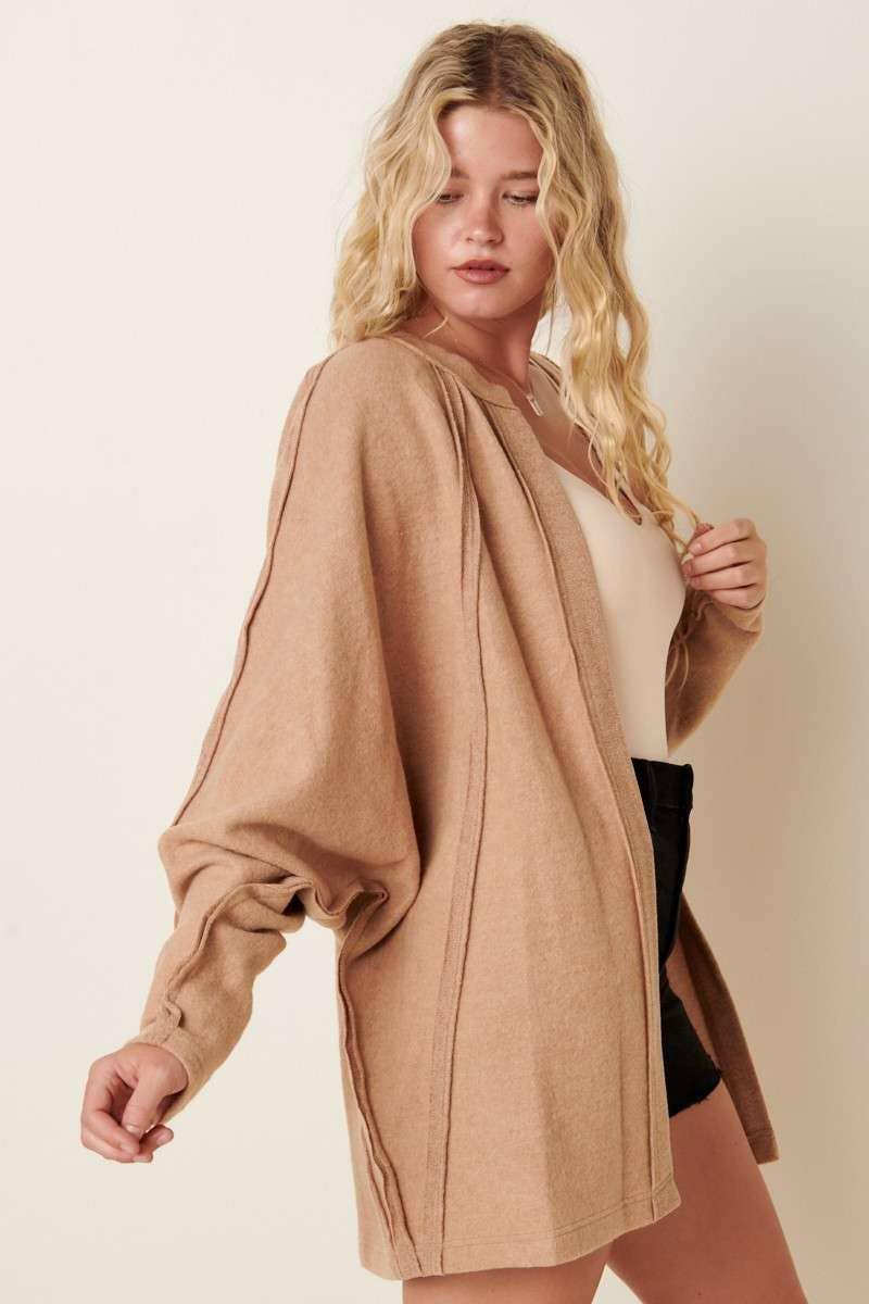DOLMAN SLEEVE CARDIGAN - Southern Sassy Boutique