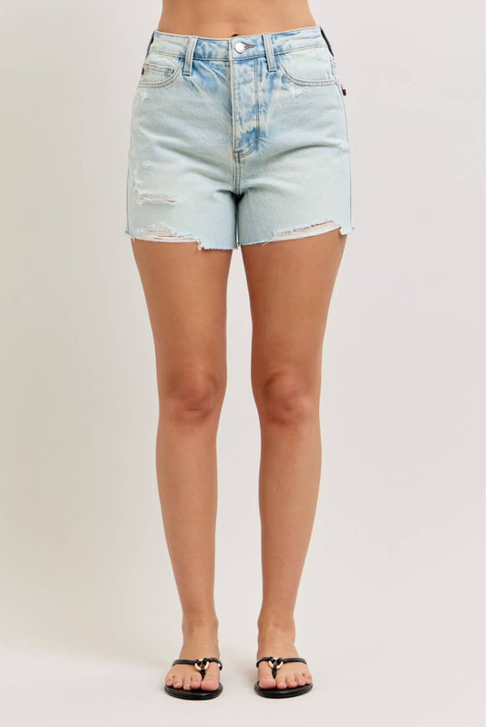 High Waist Rigid Magic Cut Off Short