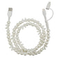 Pearl & Bow Cord Charging Cable 2 in 1 Charger- 39 inches