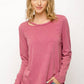 Cut-Out Long Sleeve Top