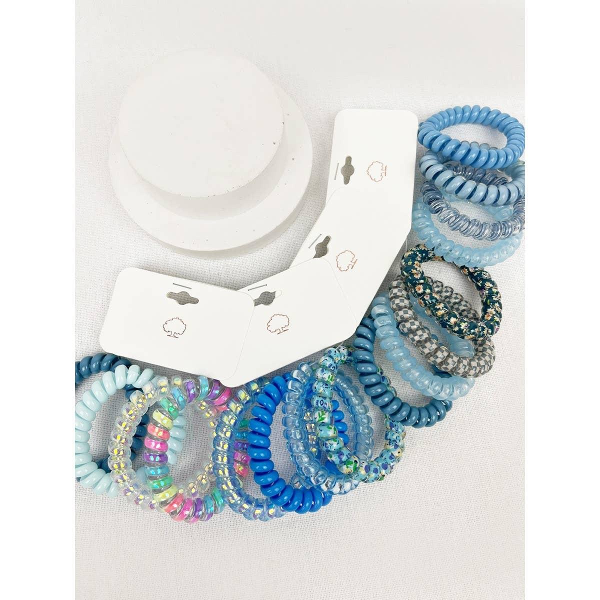 Multi Design Spiral Hair Ties - Southern Sassy Boutique
