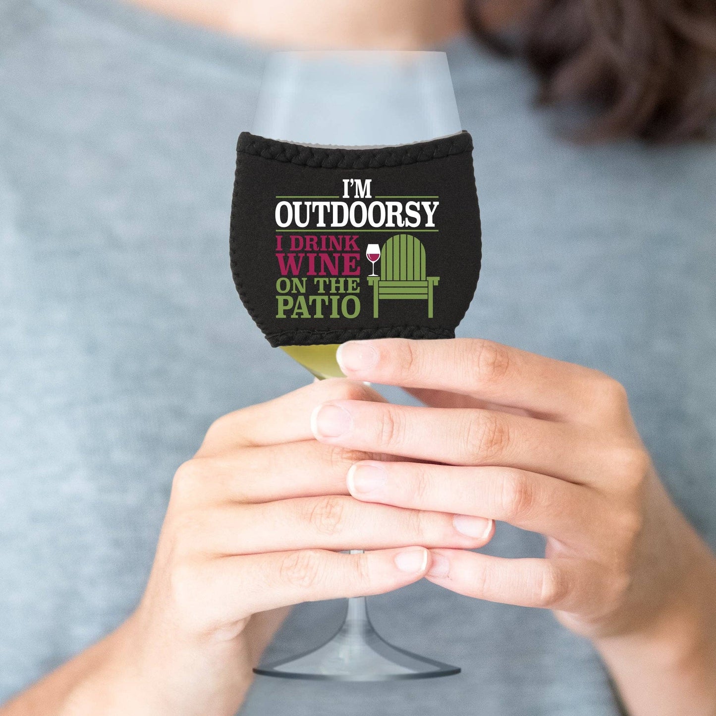 Outdoorsy Wine Glass Sleeve