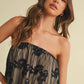LACE TUBE TOP AND SHORTS SET