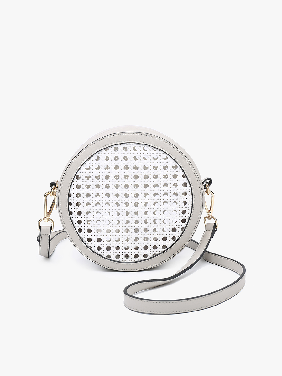 Rattan Circular Crossbody