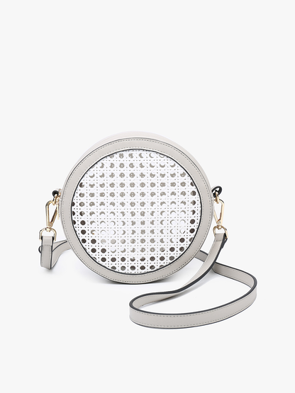 Rattan Circular Crossbody