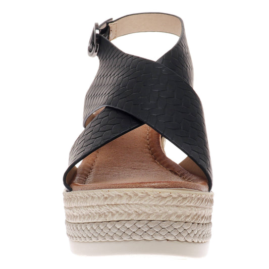 Passion Pierre Dumas Rattan Wedge Sandal