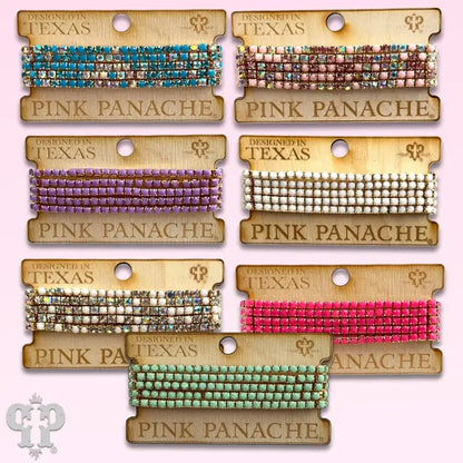 Prong set rhinestone bead bracelet - Southern Sassy Boutique