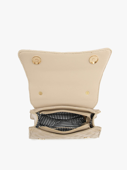 Leona Quilted Lion Head Satchel