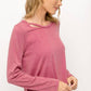 Cut-Out Long Sleeve Top
