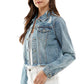 Ladies Distressed Denim Jacket