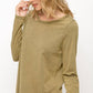 Cut-Out Long Sleeve Top