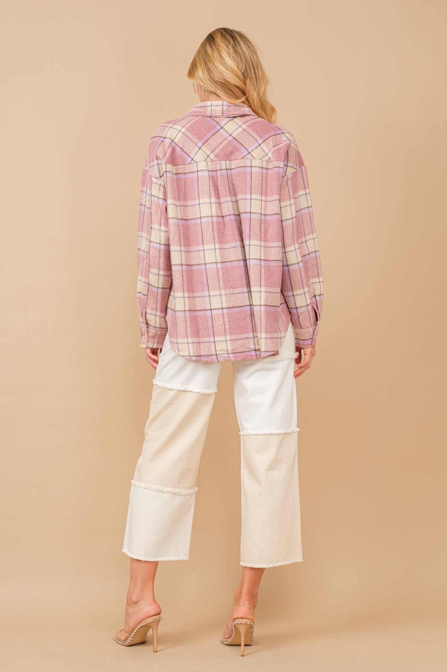 Plaid Button Up Chest Jacket