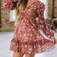 Boho Floral Mini Dress