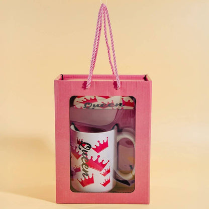 Queen And Crowns 15 Oz Mug With Matching Coaster Gift Set