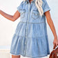Casual Denim Shirt Dress