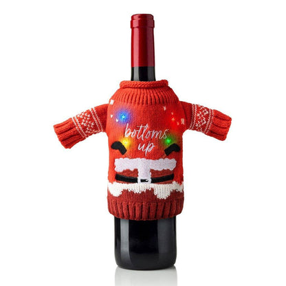 Uncle Bob’s Light-Up Wine & Bottle Sweater - Southern Sassy Boutique