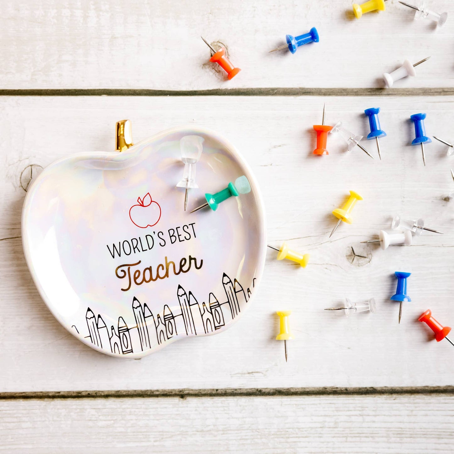 World's Best Teacher - 4" Keepsake Dish