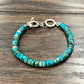 711224, Handmade 6mm Rondelle Gemstone Adjustable Bracelet