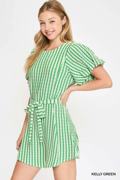 Knitted Stripped Romper