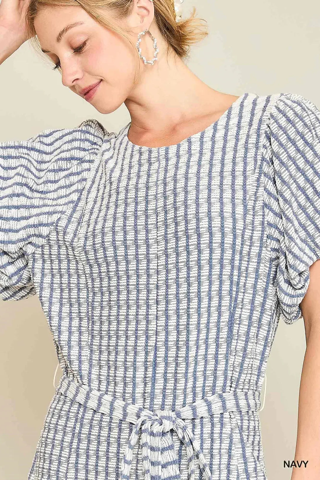 Knitted Stripped Romper