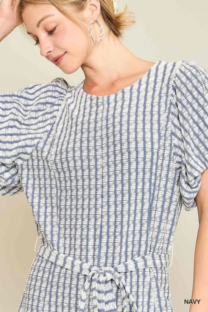 Knitted Stripped Romper