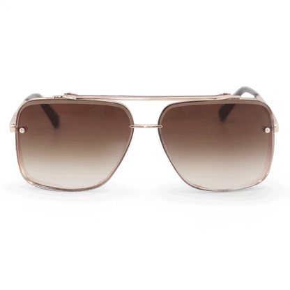 Small Bella Coffee - Tangle Free Aviator Sunglasses