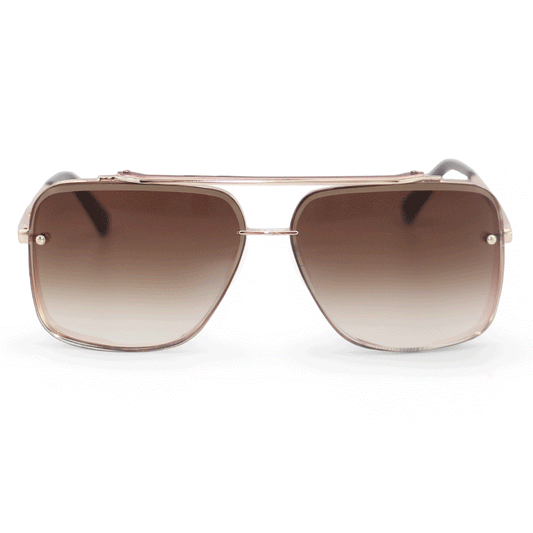 Small Bella Coffee - Tangle Free Aviator Sunglasses