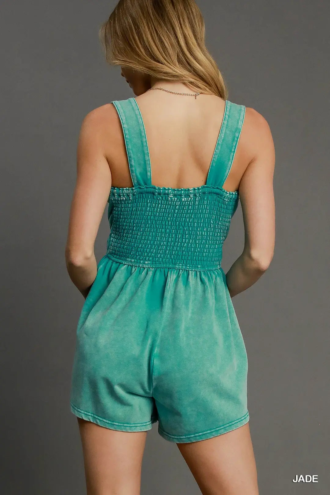 Mineral Wash Sleeveless Romper