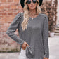 Soft Ribbed Knit Puff Sleeve Top