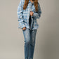 High Stretch Mid Rise Ripped Girlfriend Jeans