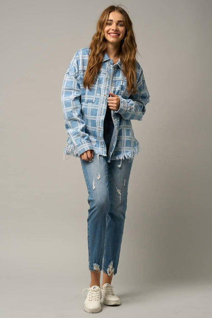 High Stretch Mid Rise Ripped Girlfriend Jeans - Southern Sassy Boutique