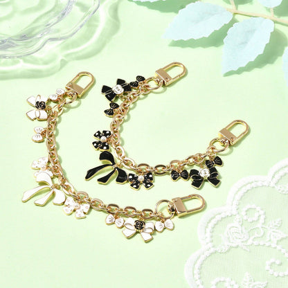Elegant Pearl Flower Pendant Bag Extender Chain DP25H629