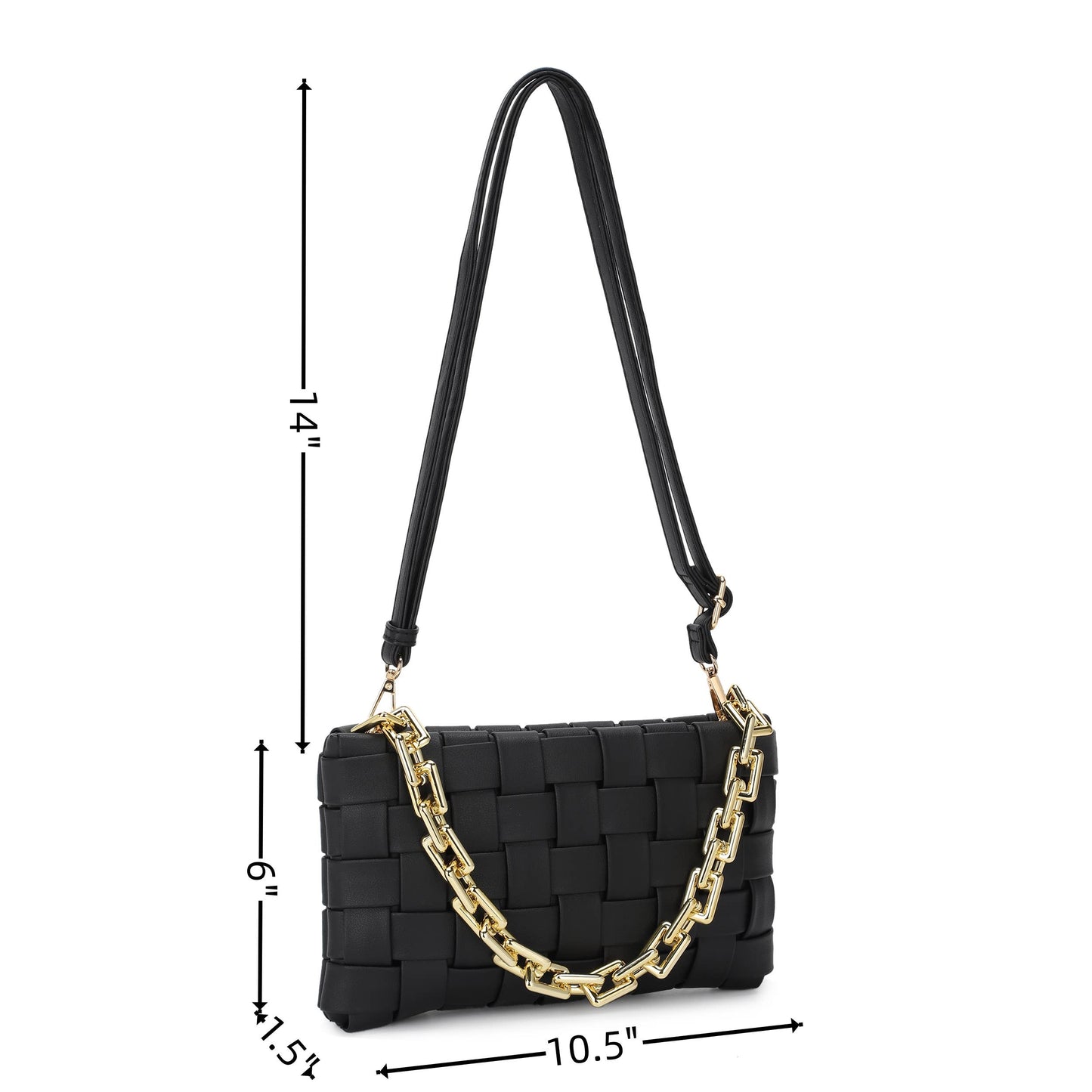 Kylie Chic Weave Crossbody Bag