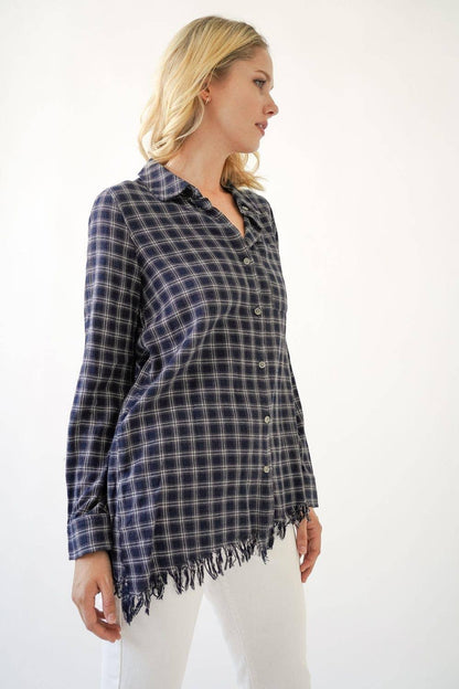 Plaid Flannel Shirt - Southern Sassy Boutique