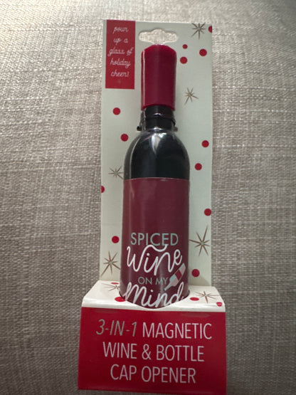 Holiday 3-in-1 Wine and Bottle Opener