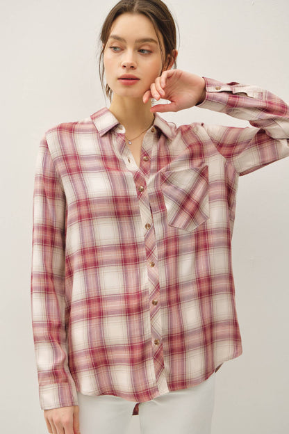ROBERTSON PLAID LONGSLEEVE BUTTON UP SHIRT