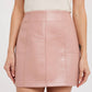 VEGAN LEATHER MINI SKIRT
