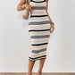Striped Knit Maxi Dress