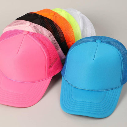 Solid Color OTTO 5-Panel Foam Mesh Back Trucker Hat - Southern Sassy Boutique