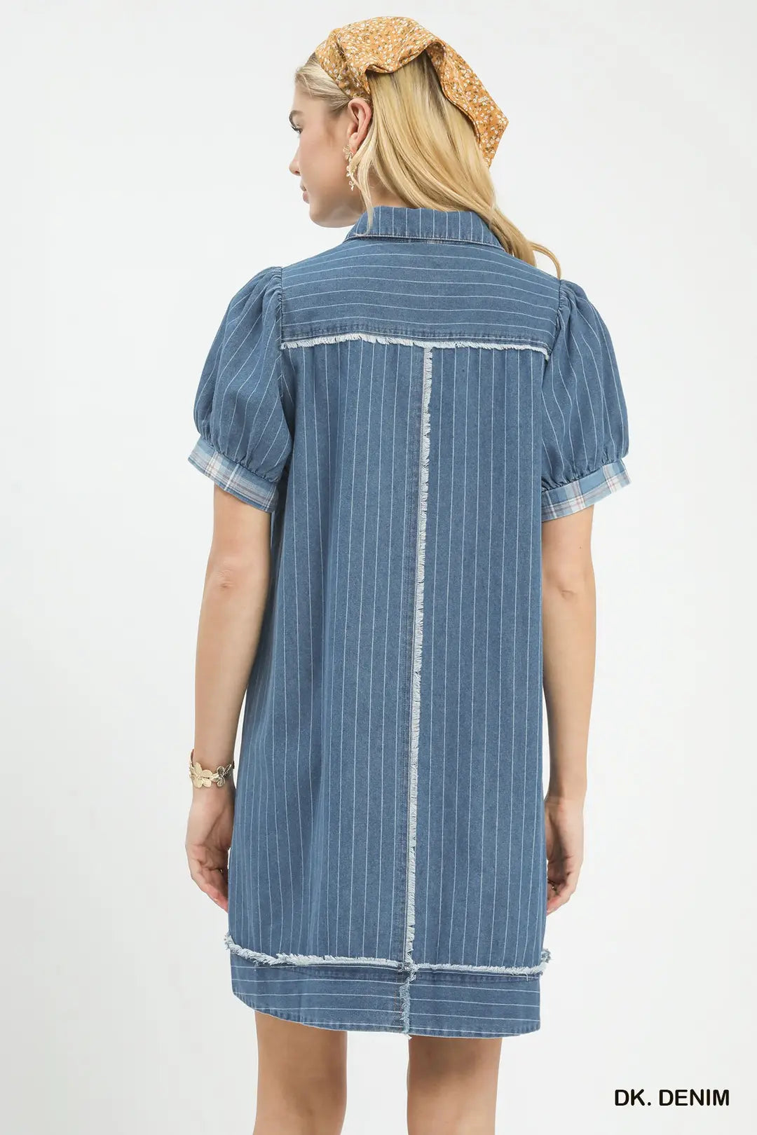 Denim Stripe Polo Dress