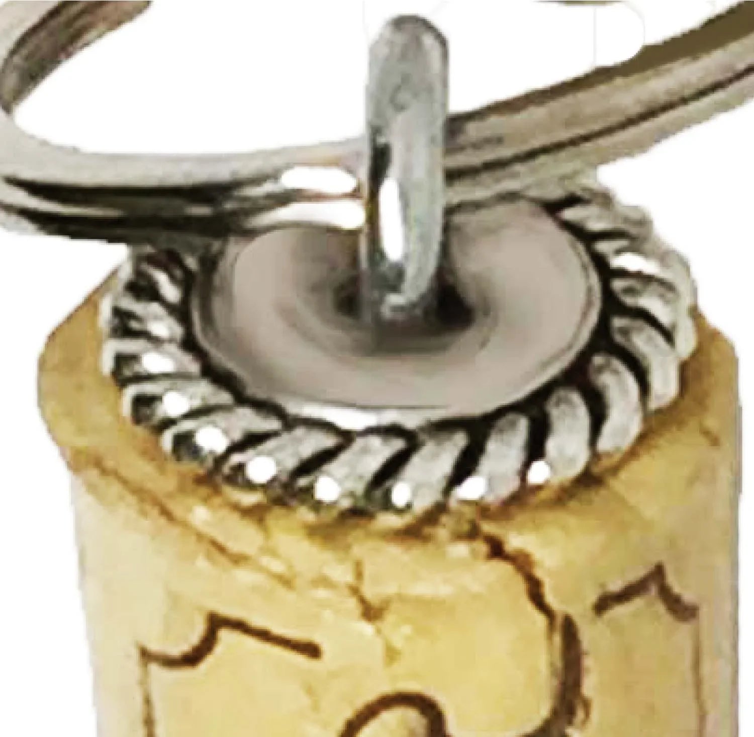 Cross Charm Braid Design Keychain - Southern Sassy Boutique